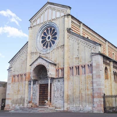 Il cammino inizia dalla Basilica di San Zeno a Verona - Prima tappa Sentiero di Maria